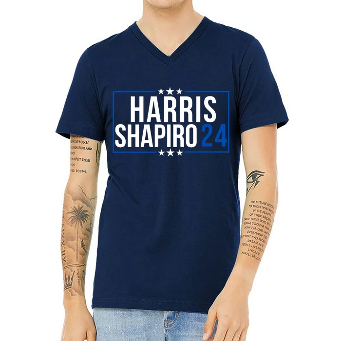 Harris Shapiro 2024 Kamala Harris 2024 Kamala Harris 2024 President Harris 2024 V-Neck T-Shirt