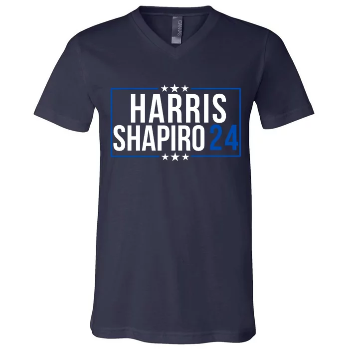 Harris Shapiro 2024 Kamala Harris 2024 Kamala Harris 2024 President Harris 2024 V-Neck T-Shirt