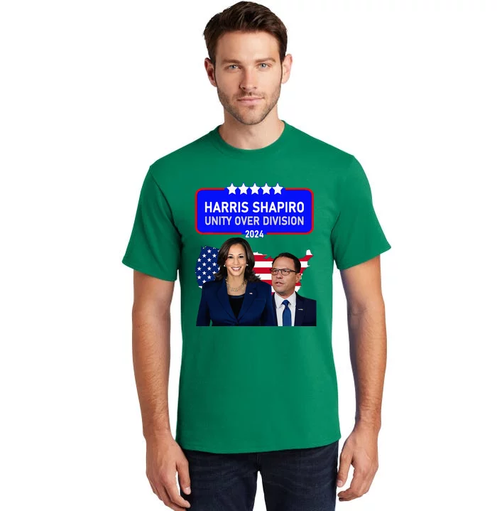 Harris Shapiro 2024! Unity Over Division! Kamala Harris 2024 Tall T-Shirt