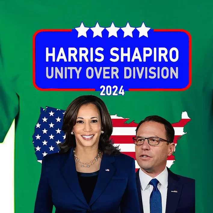 Harris Shapiro 2024! Unity Over Division! Kamala Harris 2024 Tall T-Shirt