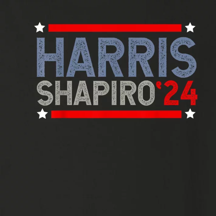 Harris Shapiro 2024 President Election Toddler Long Sleeve Shirt