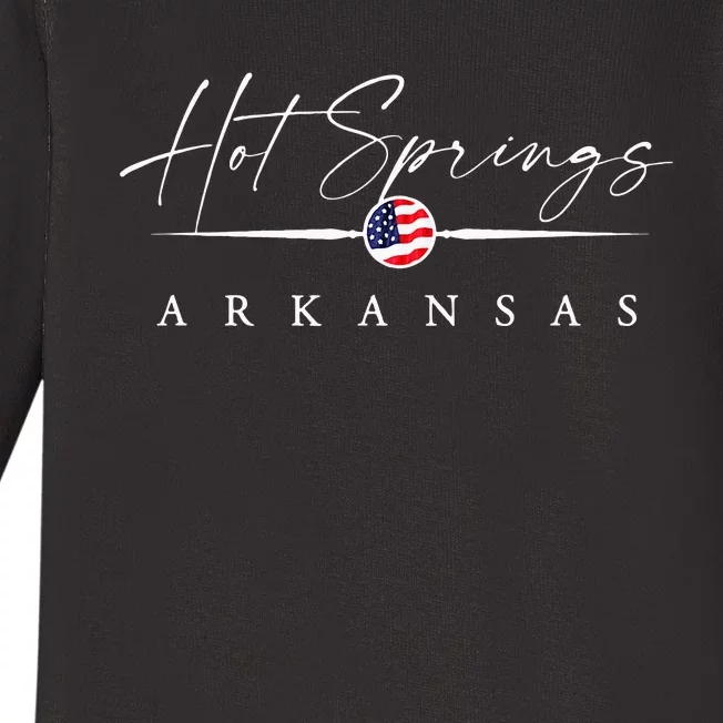 Hot Springs Arkansas Baby Long Sleeve Bodysuit