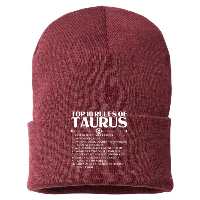 Horoscope Symbols Astrology Sign Top 10 Rules Of Taurus Sustainable Knit Beanie