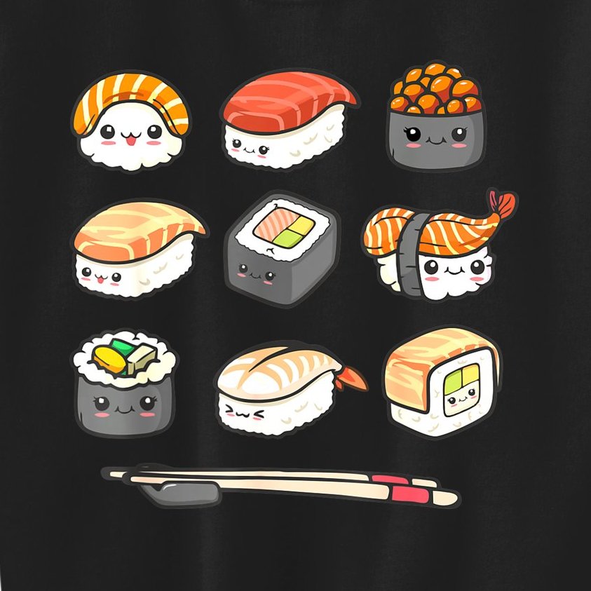 Happy Sushi Anime Kawaii Set Japanese Food Lover Otaku Manga Kids  Sweatshirt | TeeShirtPalace