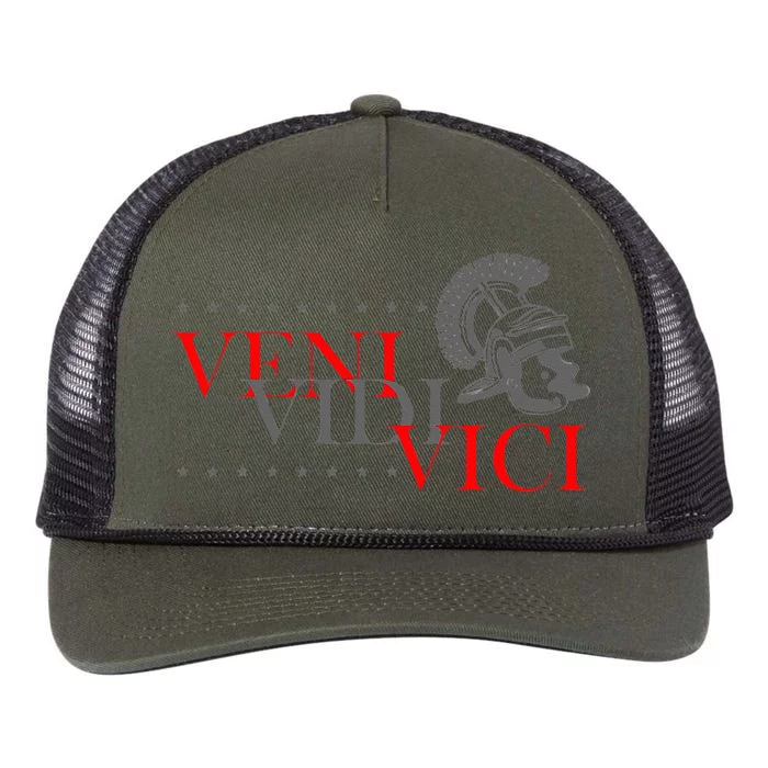 History Students And History Lover For Veni Vidi Vici Retro Rope Trucker Hat Cap