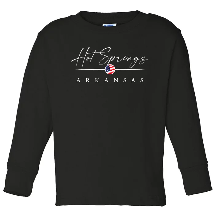 Hot Springs Arkansas Toddler Long Sleeve Shirt