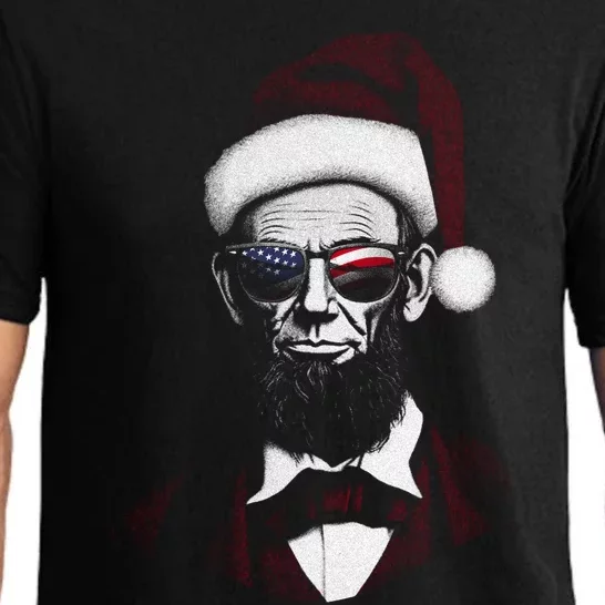 Hipster Santa Abraham Lincoln Pajama Set