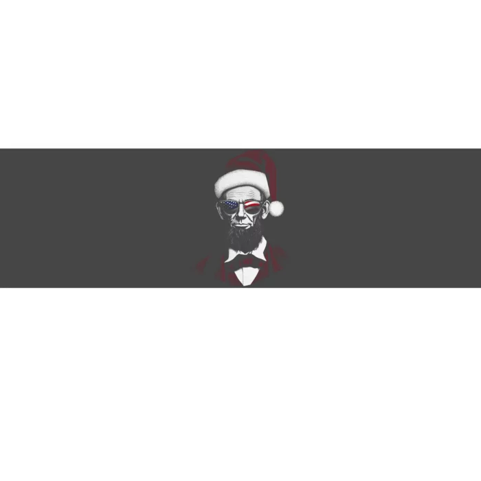 Hipster Santa Abraham Lincoln Bumper Sticker