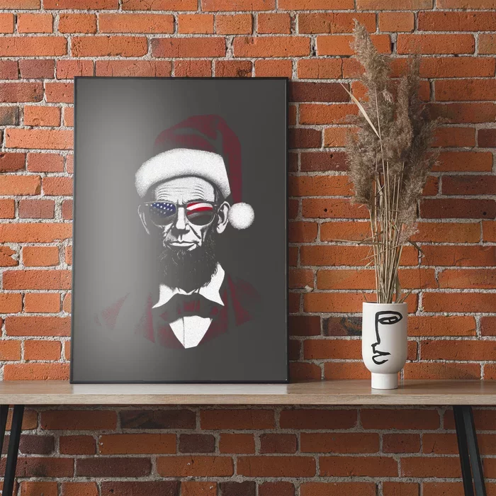 Hipster Santa Abraham Lincoln Poster