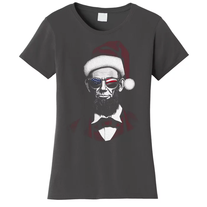 Hipster Santa Abraham Lincoln Women's T-Shirt