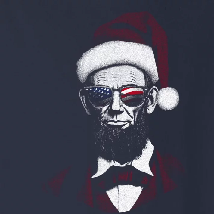 Hipster Santa Abraham Lincoln Toddler Long Sleeve Shirt