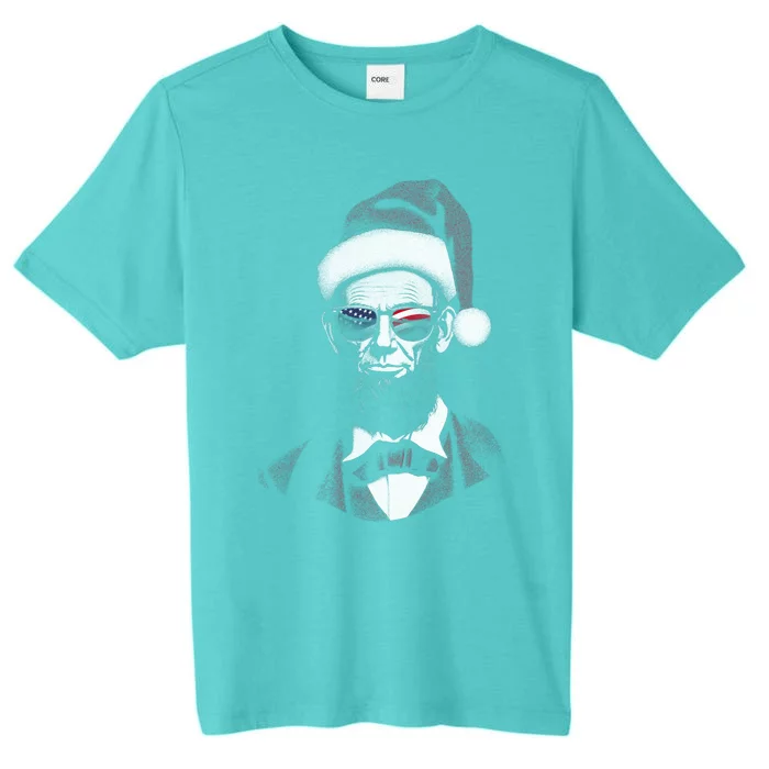 Hipster Santa Abraham Lincoln ChromaSoft Performance T-Shirt