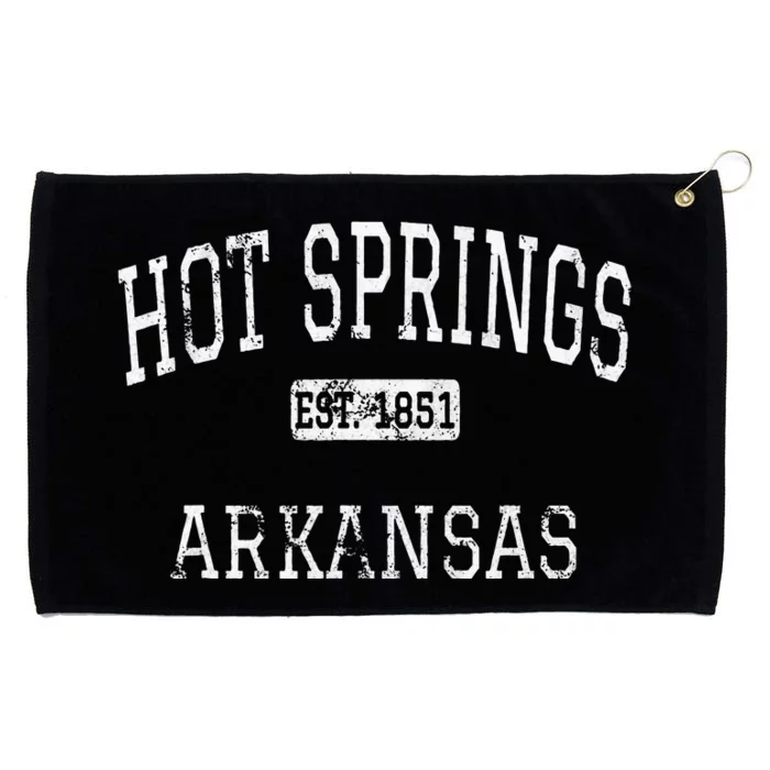 Hot Springs Arkansas Ar Vintage Grommeted Golf Towel