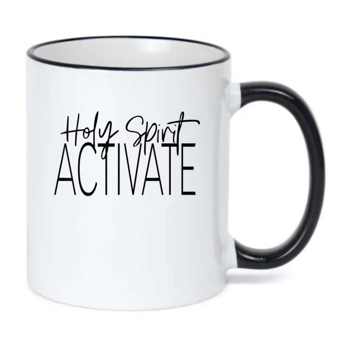 Holy Spirit Activate Western Jesus Lover Christian Religious Black Color Changing Mug