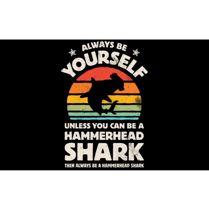 Hammerhead Shark Always Be Yourself Retro Vintage Bumper Sticker