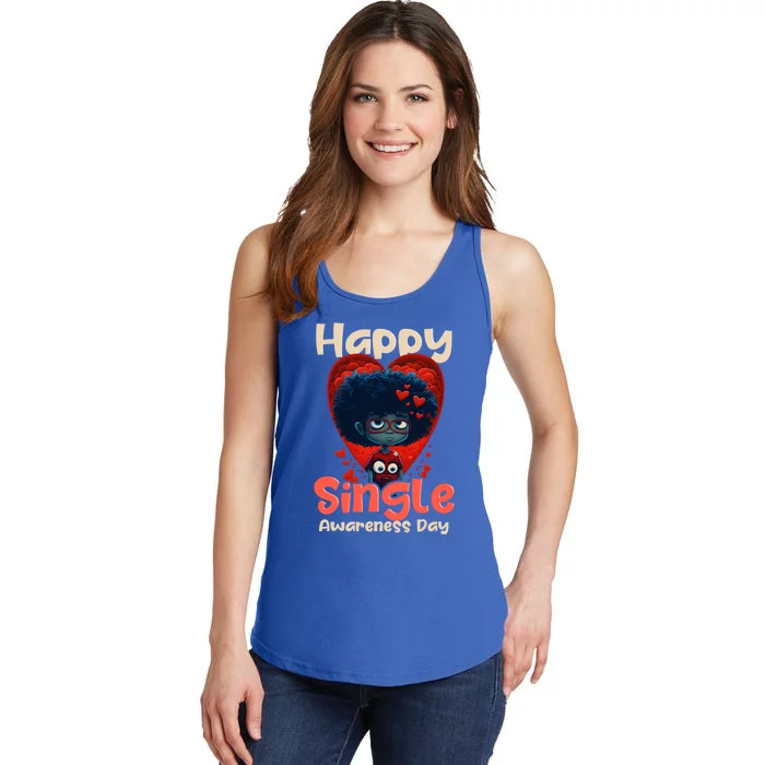 Happy Single Awareness Day Design Meaningful Gift Ladies Essential Tank