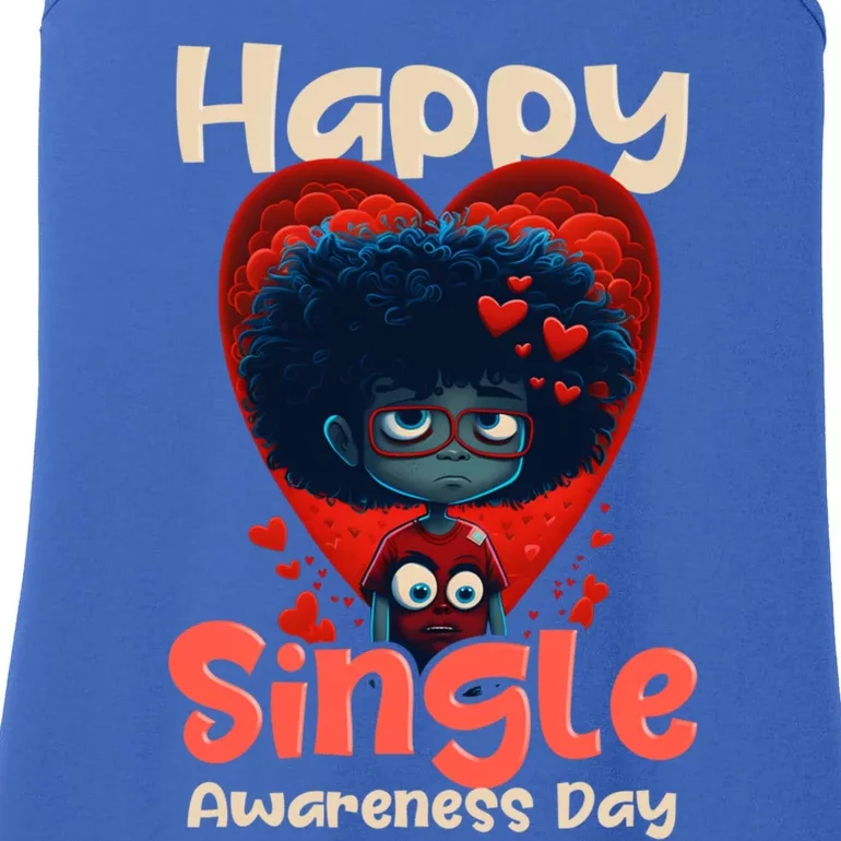 Happy Single Awareness Day Design Meaningful Gift Ladies Essential Tank