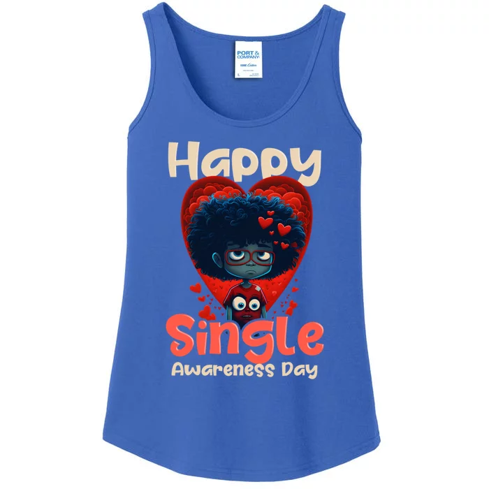 Happy Single Awareness Day Design Meaningful Gift Ladies Essential Tank