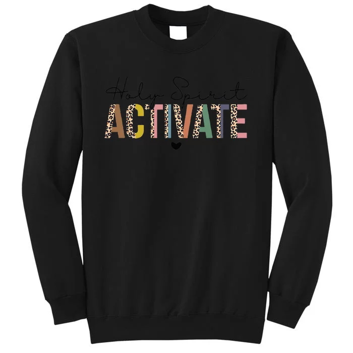 Holy Spirit Activate Leopard Christians Jesus Love Family Sweatshirt