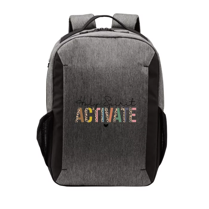 Holy Spirit Activate Leopard Christians Jesus Love Family Vector Backpack