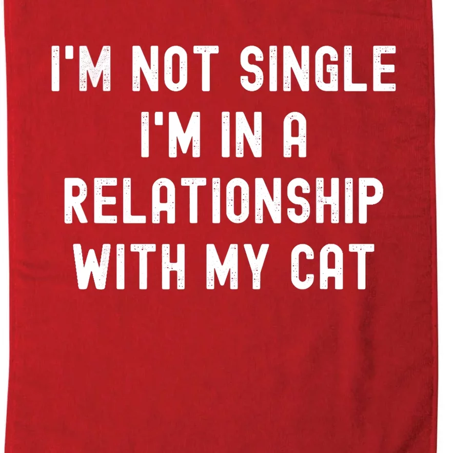 Happy Singles Awareness Day Anti Valentines Day No Couples Platinum Collection Golf Towel