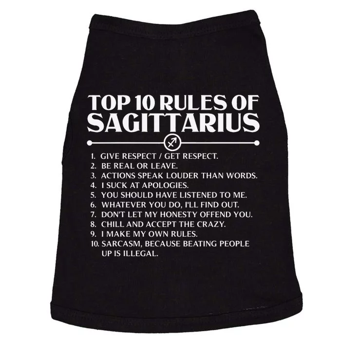 Horoscope Symbols Astrology Sign Top 10 Rules Of Sagittarius Doggie Tank