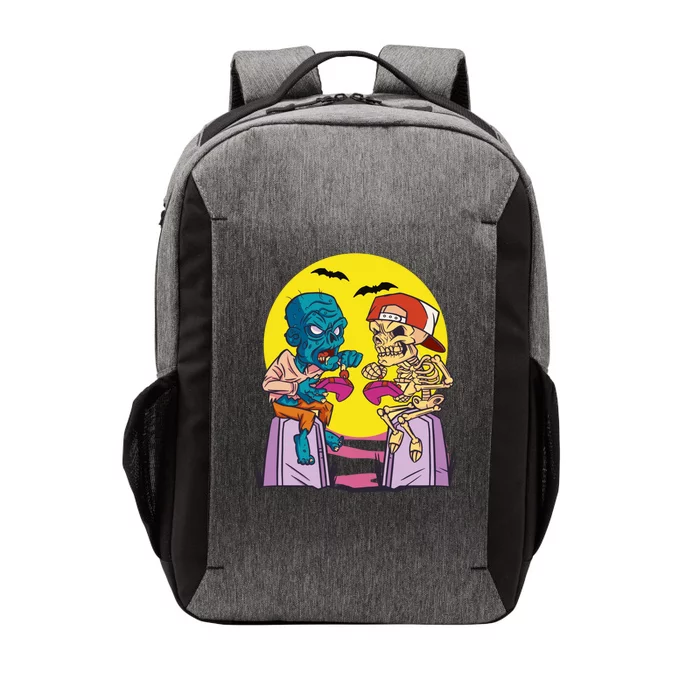 Halloween Skeleton And Zombie Gamer Gift Vector Backpack