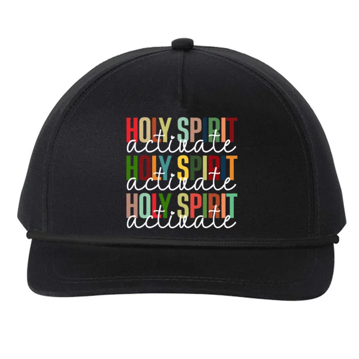 Holy Spirit Activate Christmas Xmas Snapback Five-Panel Rope Hat