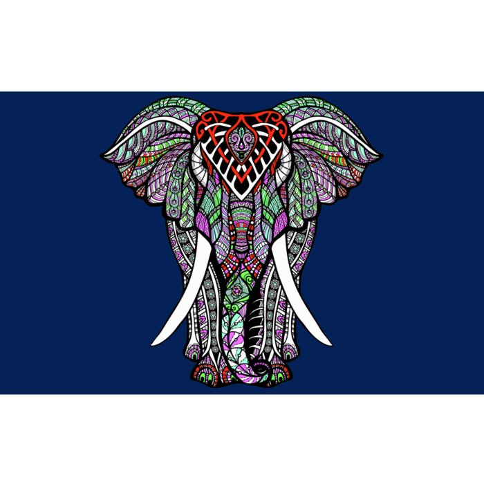 Henna Stylish Artistic Save The Elephants Wildlife Bumper Sticker