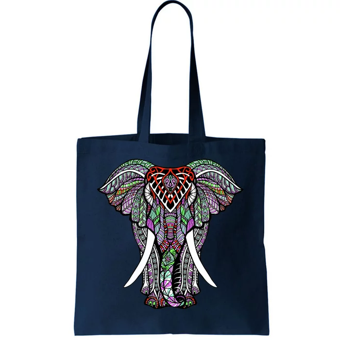 Henna Stylish Artistic Save The Elephants Wildlife Tote Bag