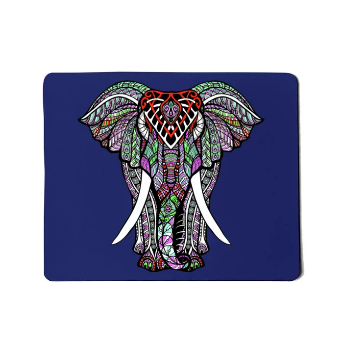 Henna Stylish Artistic Save The Elephants Wildlife Mousepad