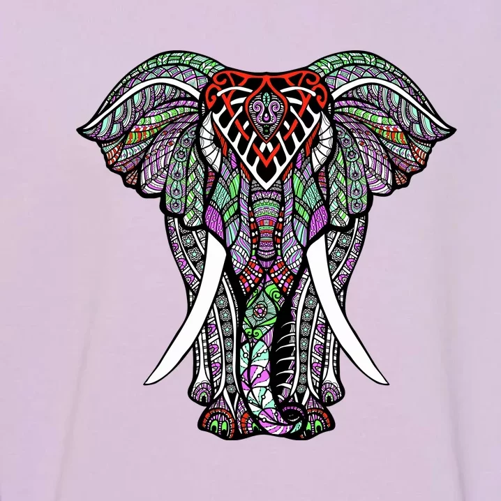 Henna Stylish Artistic Save The Elephants Wildlife Garment-Dyed Sweatshirt