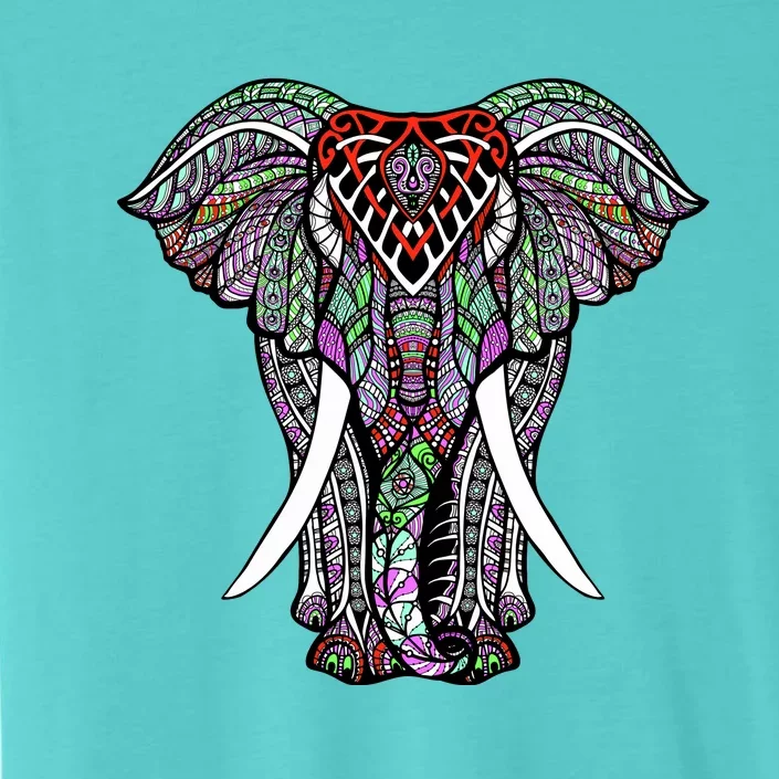 Henna Stylish Artistic Save The Elephants Wildlife ChromaSoft Performance T-Shirt