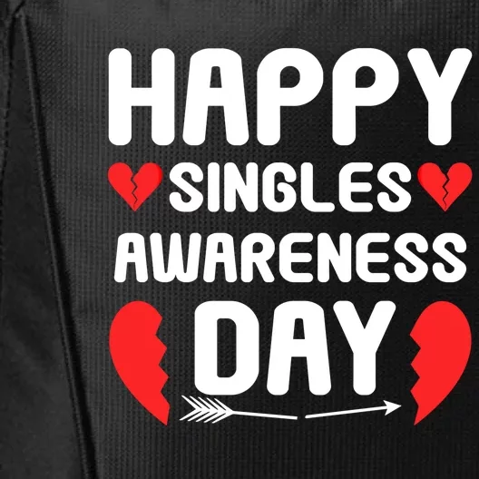 Happy Singles Awareness Day Funny Gift City Backpack