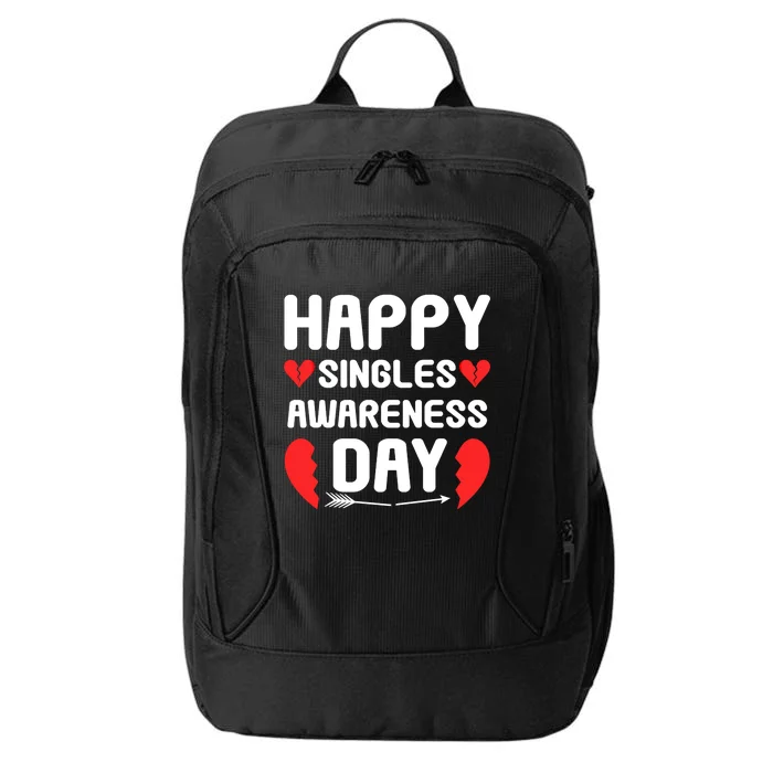 Happy Singles Awareness Day Funny Gift City Backpack