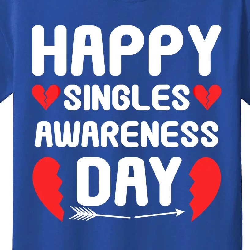 Happy Singles Awareness Day Funny Gift Kids T-Shirt