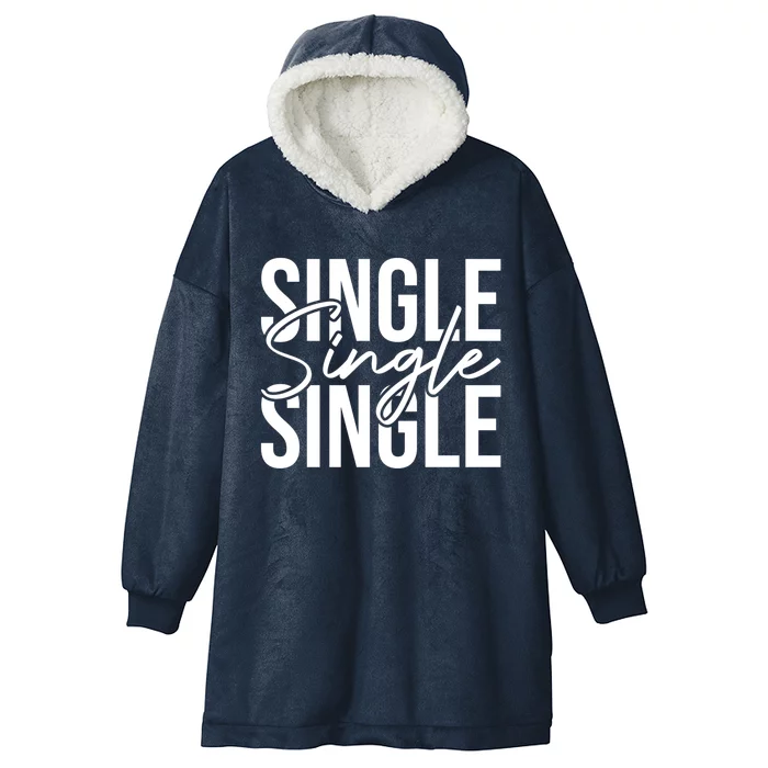 Happy Singles Awareness Antigift Valentines Day Gift Hooded Wearable Blanket