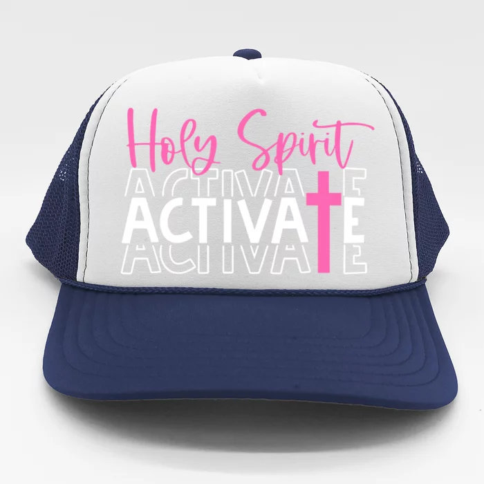 Holy Spirit Activate Funny Christian Religious Corinthians Gift Trucker Hat