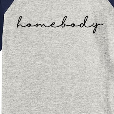 Homebody Stay At Home Gift For Introvert Kids Colorblock Raglan Jersey