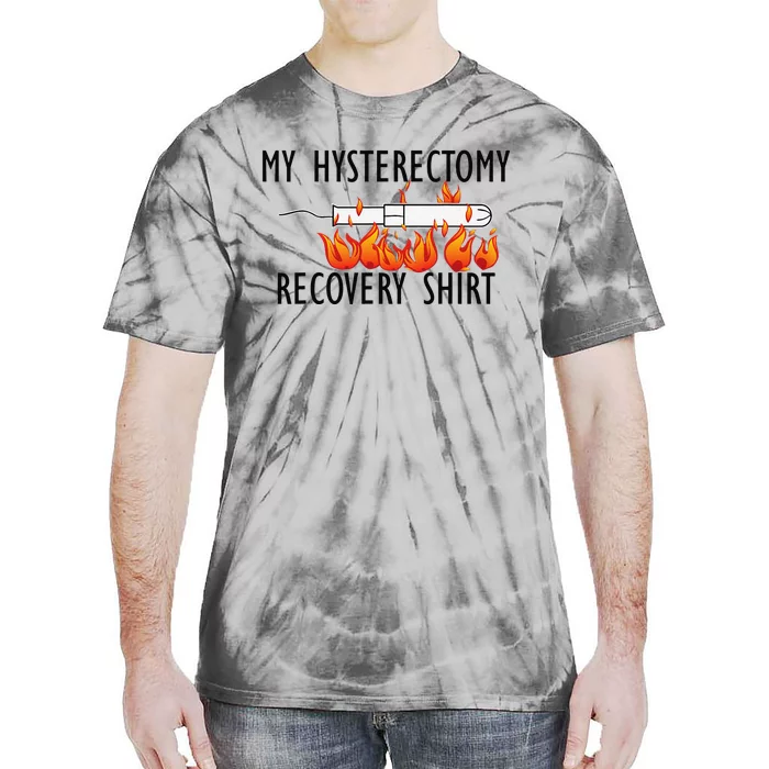 Hysterectomy Support And Uterine Operation Survivor Tie-Dye T-Shirt