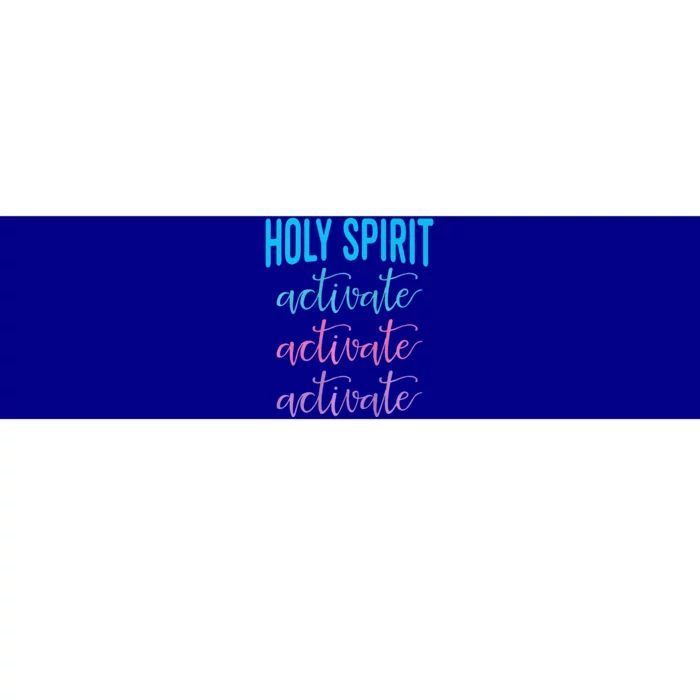 Holy Spirit Activate Christian Religious Jesus Christmas Premium Bumper Sticker