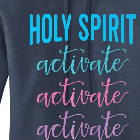 Holy Spirit Activate Christian Religious Jesus Christmas Premium Women's Pullover Hoodie