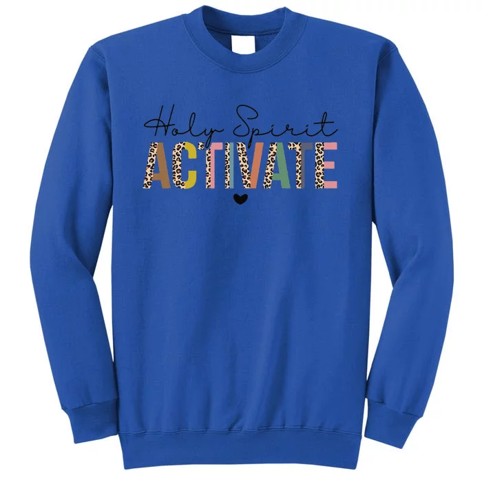 Holy Spirit Activate Leopard Christians Jesus Love Family Sweatshirt