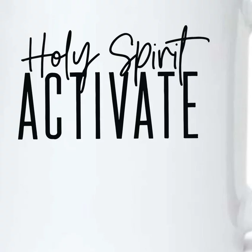 Holy Spirit Activate Funny Christian Black Color Changing Mug