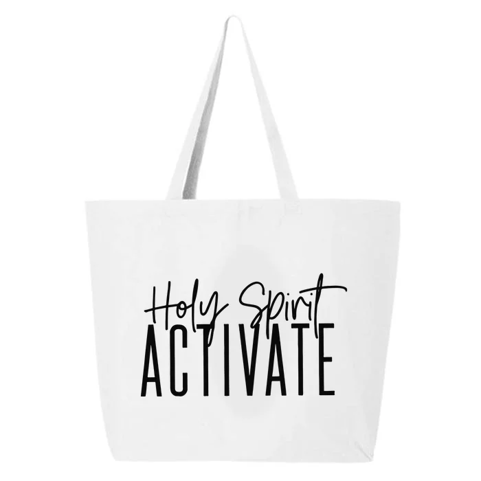 Holy Spirit Activate Funny Christian 25L Jumbo Tote