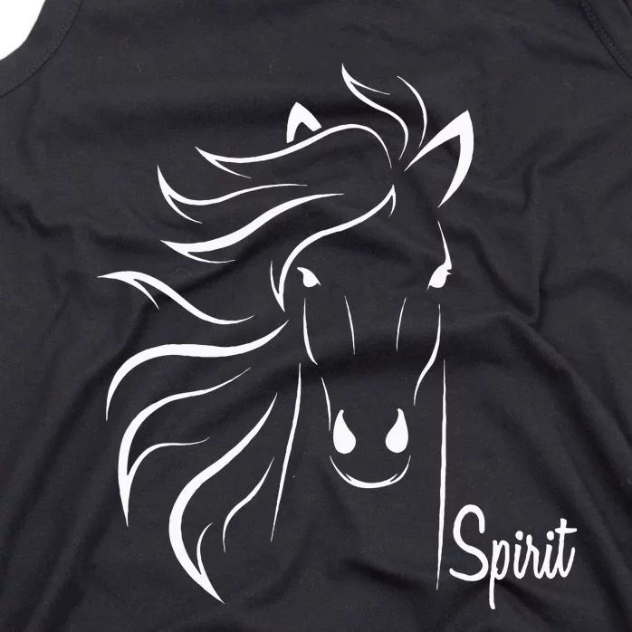 Horse Spirit Animal For Riding Lovers Feel Free Gift Idea Tank Top