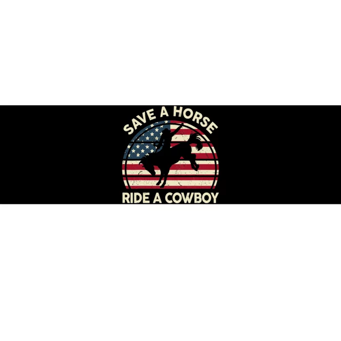 Horse Save A Horse Ride A Cowboy Bumper Sticker