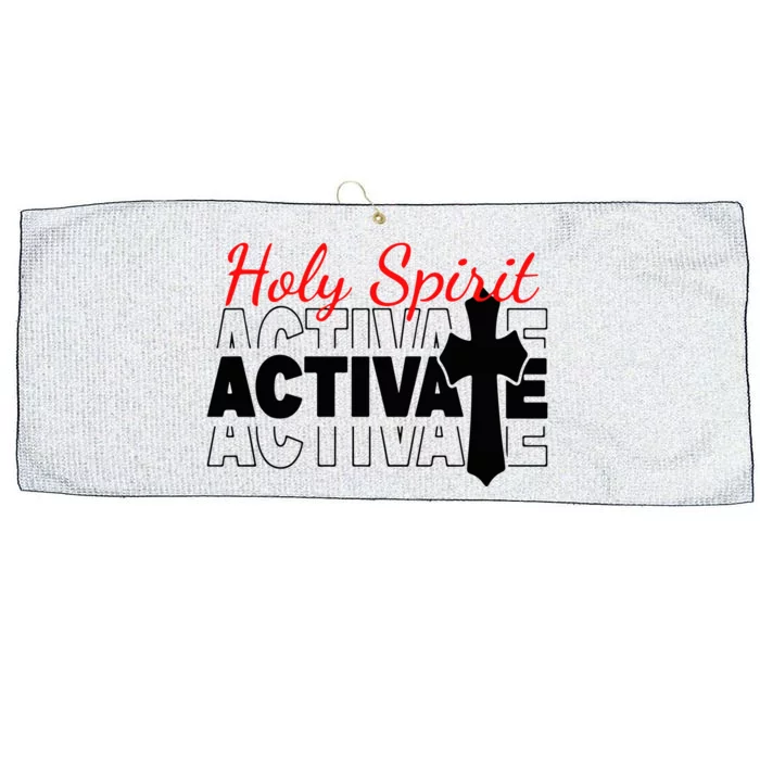 Holy Spirit Activate Large Microfiber Waffle Golf Towel