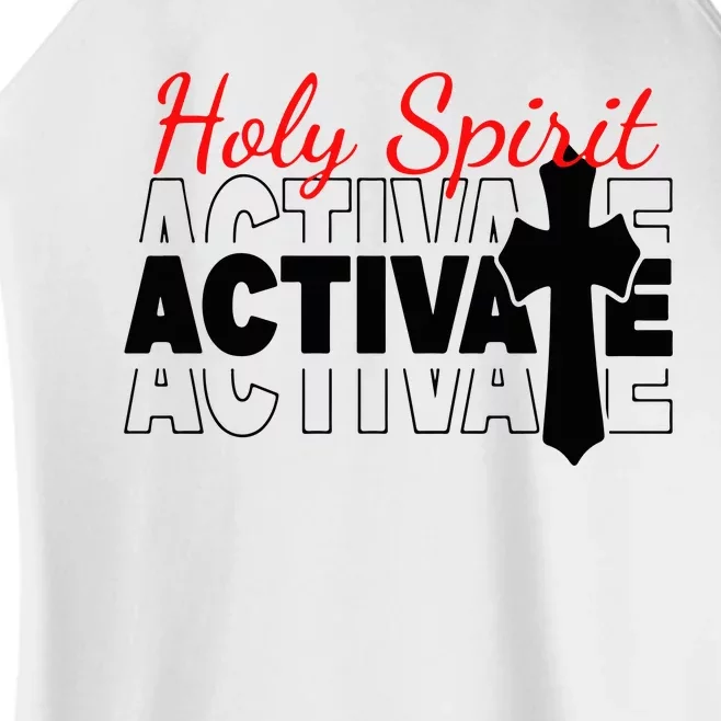 Holy Spirit Activate Women’s Perfect Tri Rocker Tank