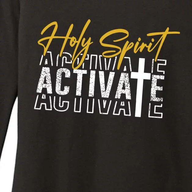 Holy Spirit Activate Womens CVC Long Sleeve Shirt